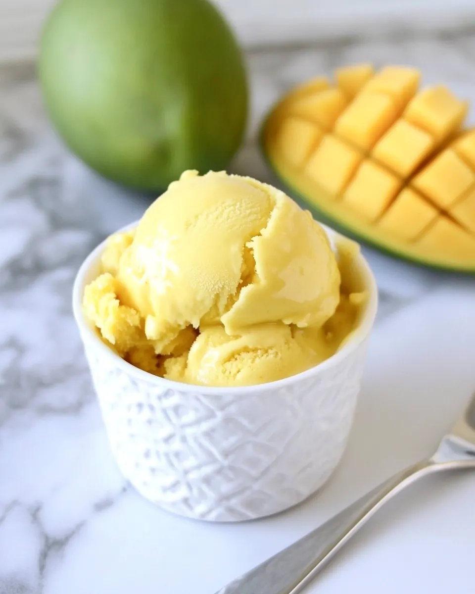 Creamy Mango Ice Cream