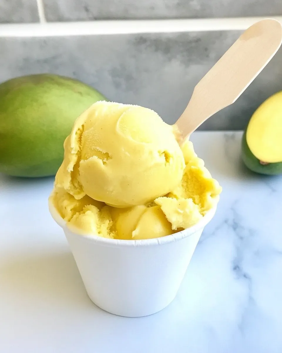 Creamy Mango Ice Cream