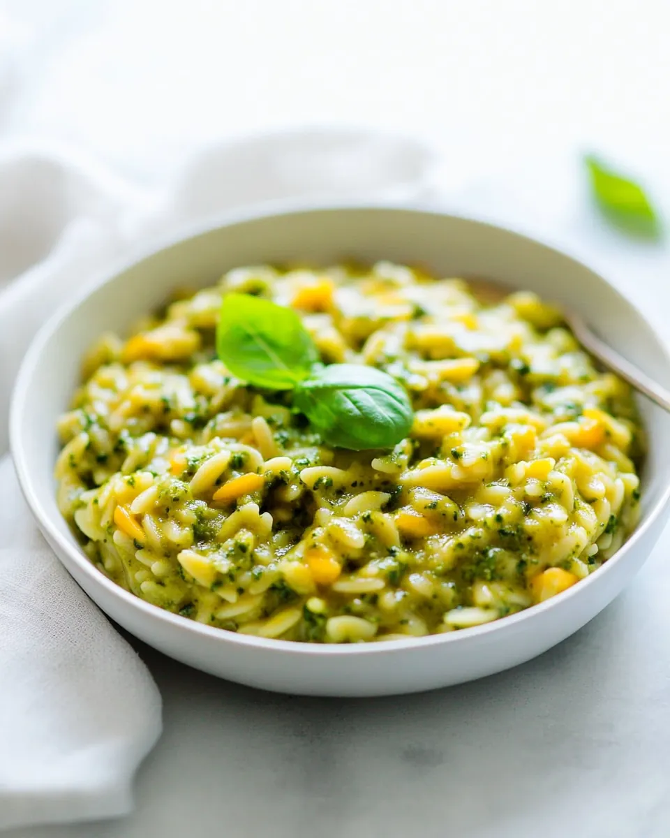 Creamy Pesto Orzo