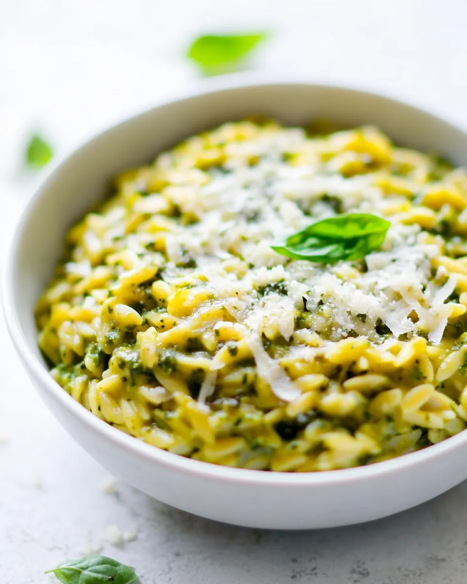 Creamy Pesto Orzo
