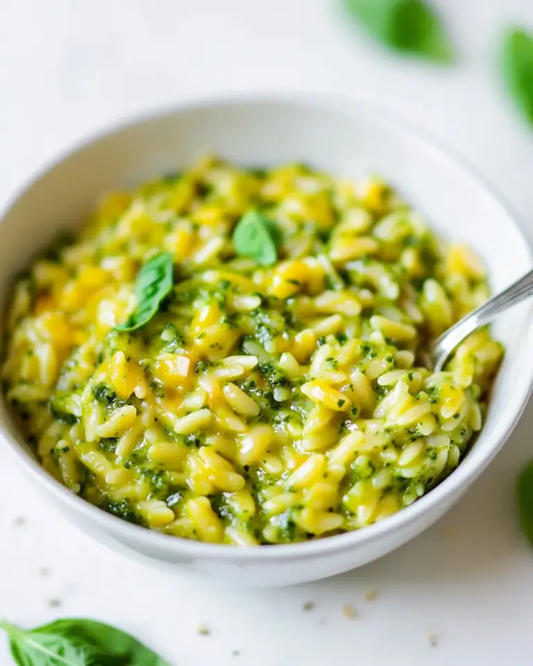 Creamy Pesto Orzo