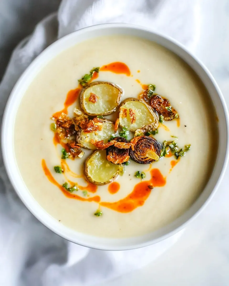 Creamy Roasted Garlic Potato Soup