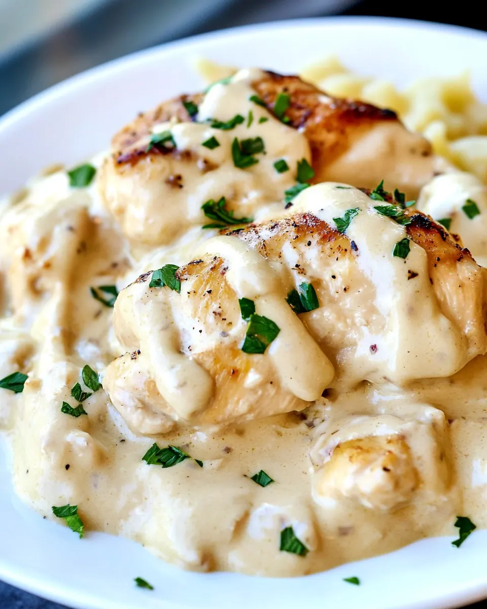Creamy Slow Cooker Chicken