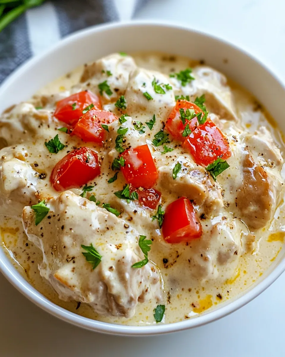Creamy Slow Cooker Chicken