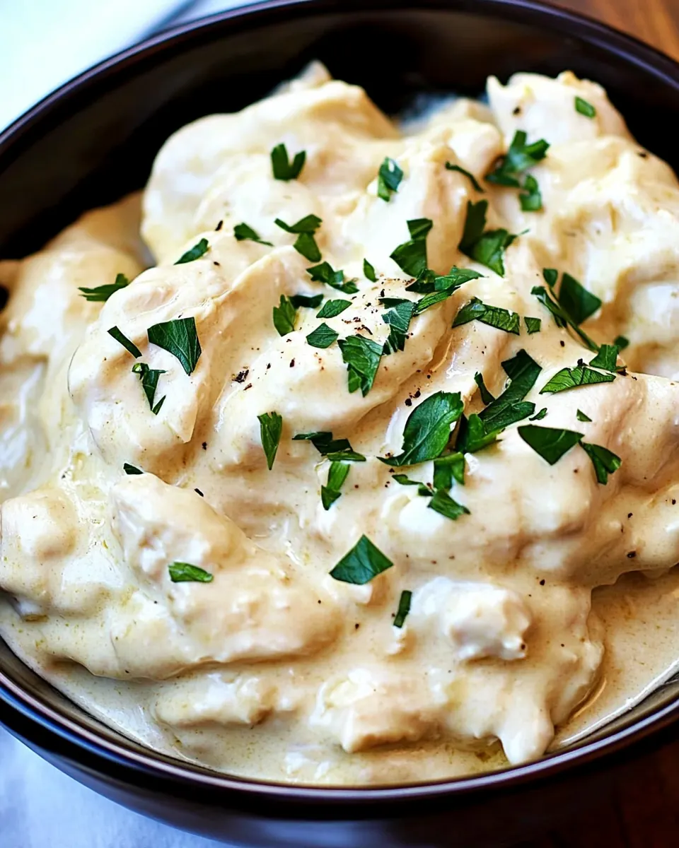 Creamy Slow Cooker Chicken