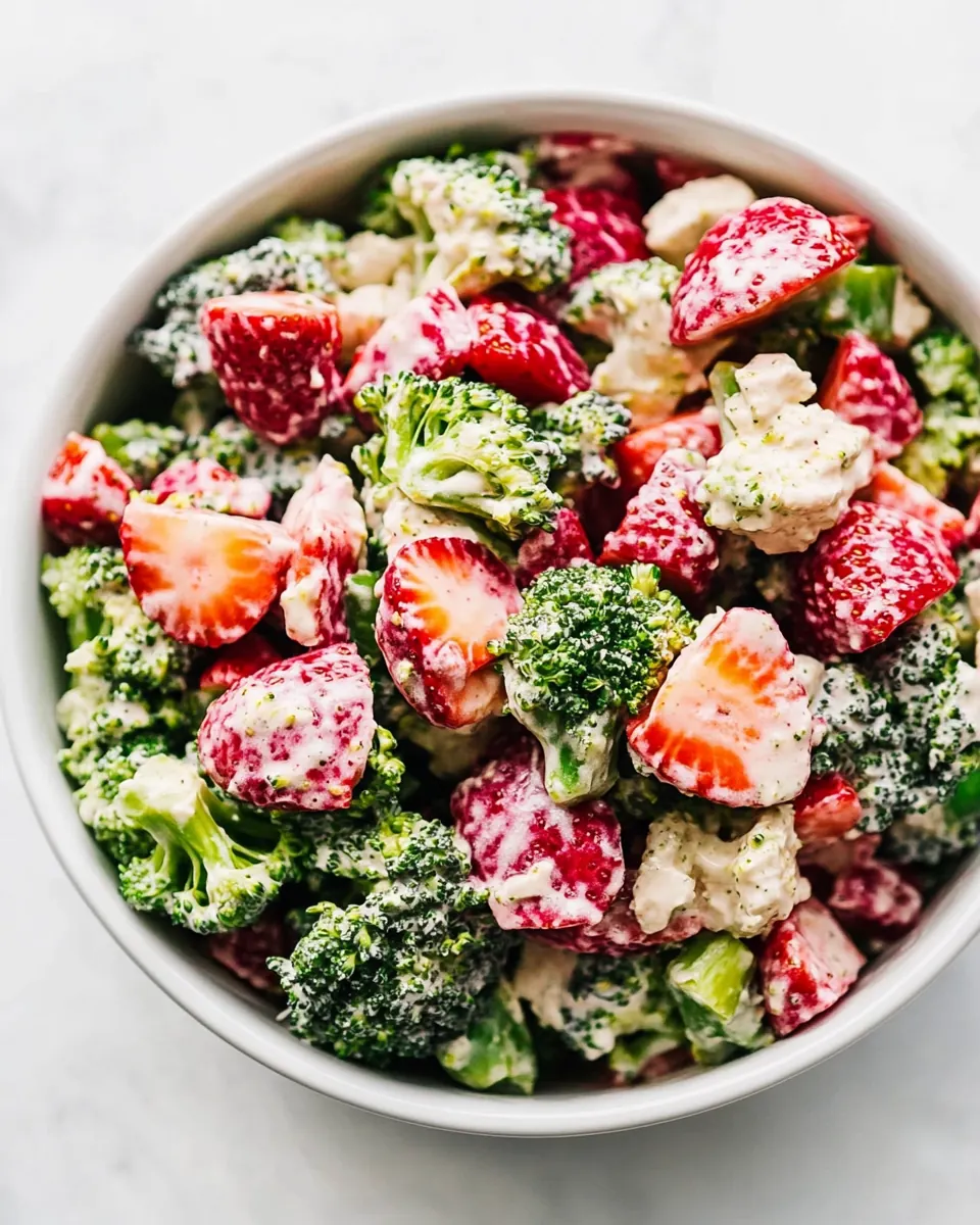 Creamy Strawberry Broccoli Salad