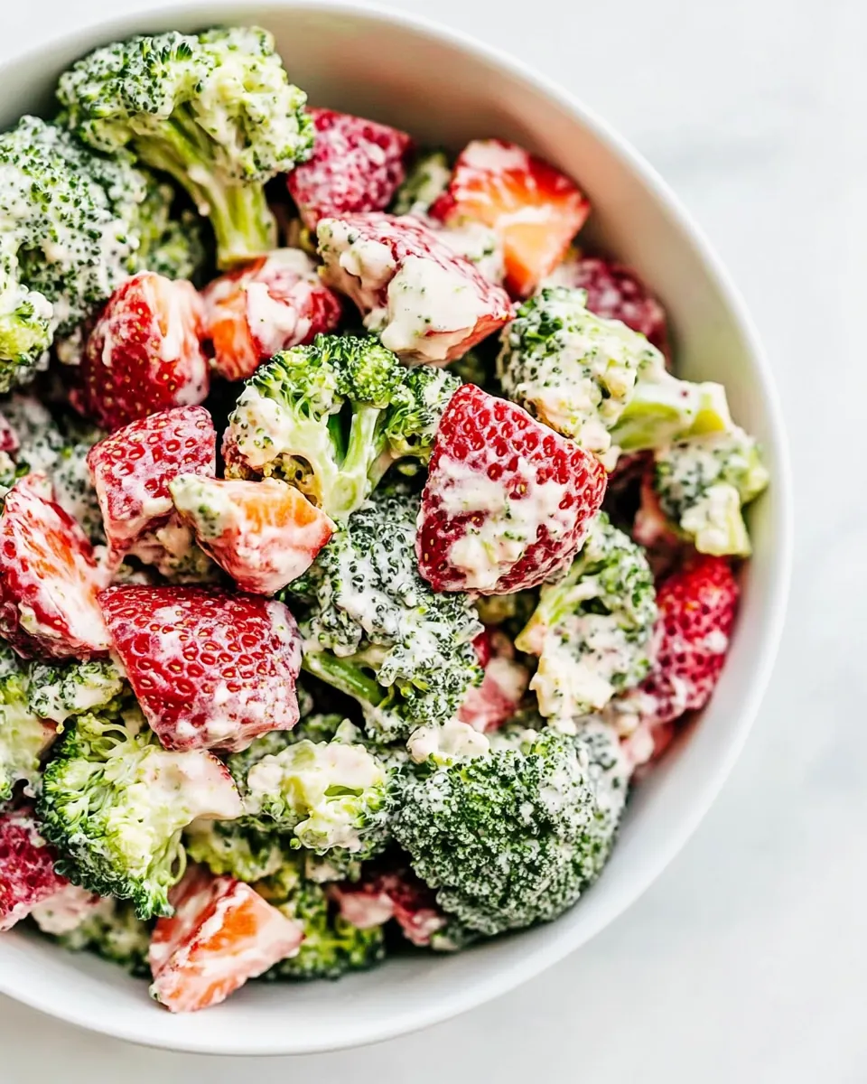 Creamy Strawberry Broccoli Salad