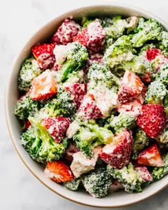 Creamy Strawberry Broccoli Salad