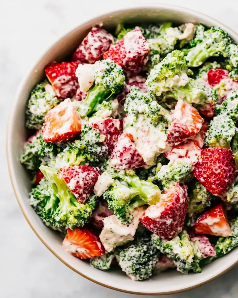 Creamy Strawberry Broccoli Salad