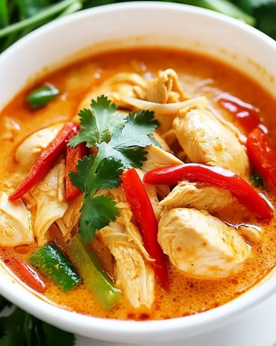 Creamy Thai Coconut Chicken Soup