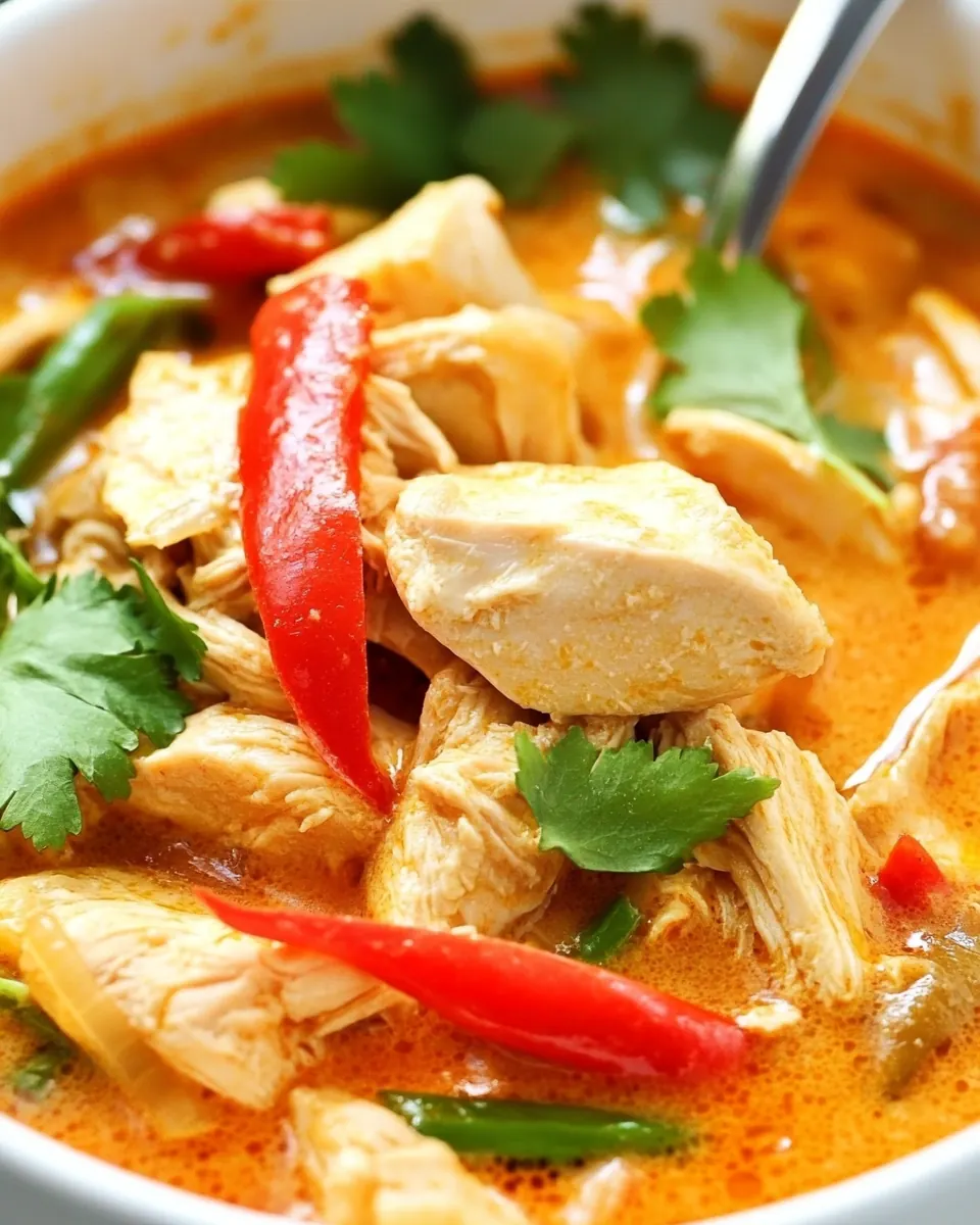 Creamy Thai Coconut Chicken Soup