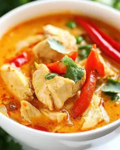 Creamy Thai Coconut Chicken Soup