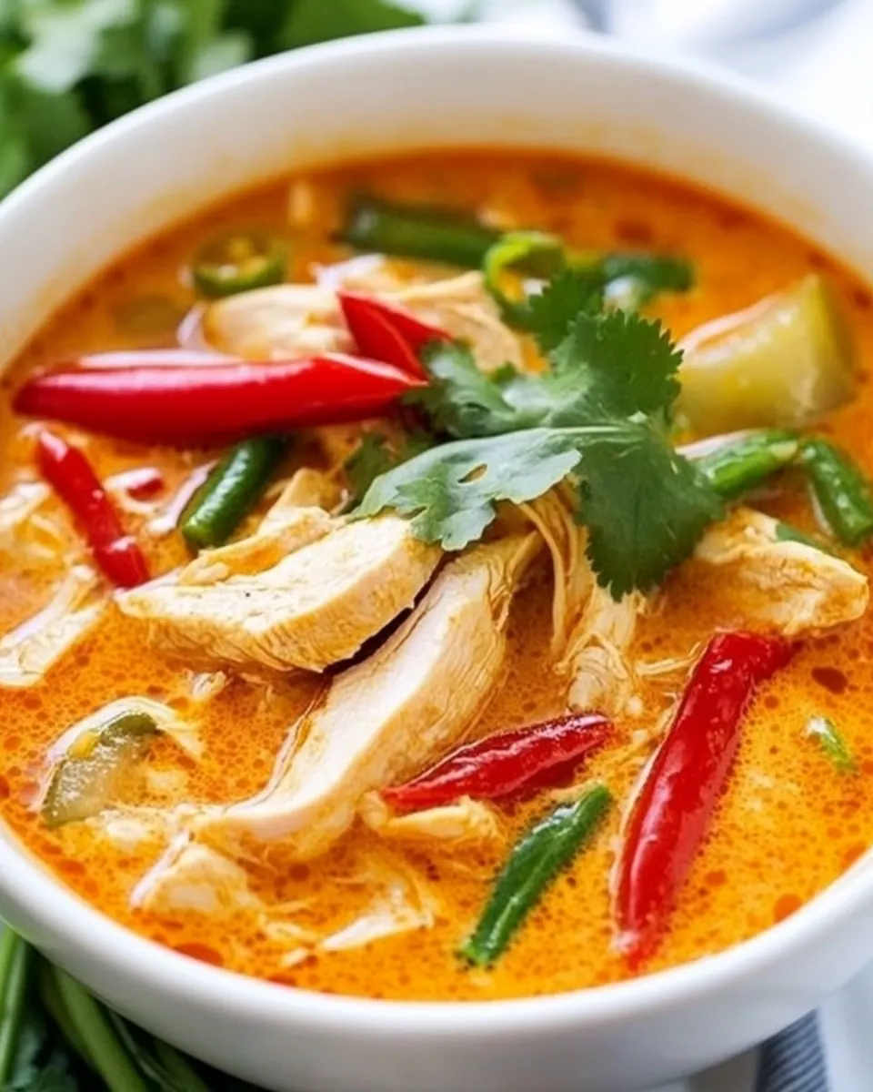Creamy Thai Coconut Chicken Soup