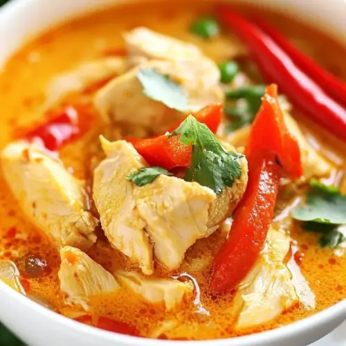 Creamy Thai Coconut Chicken Soup