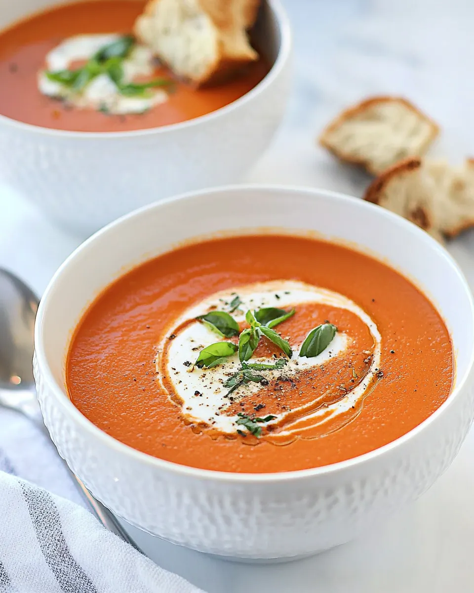 Creamy Tomato Basil Soup