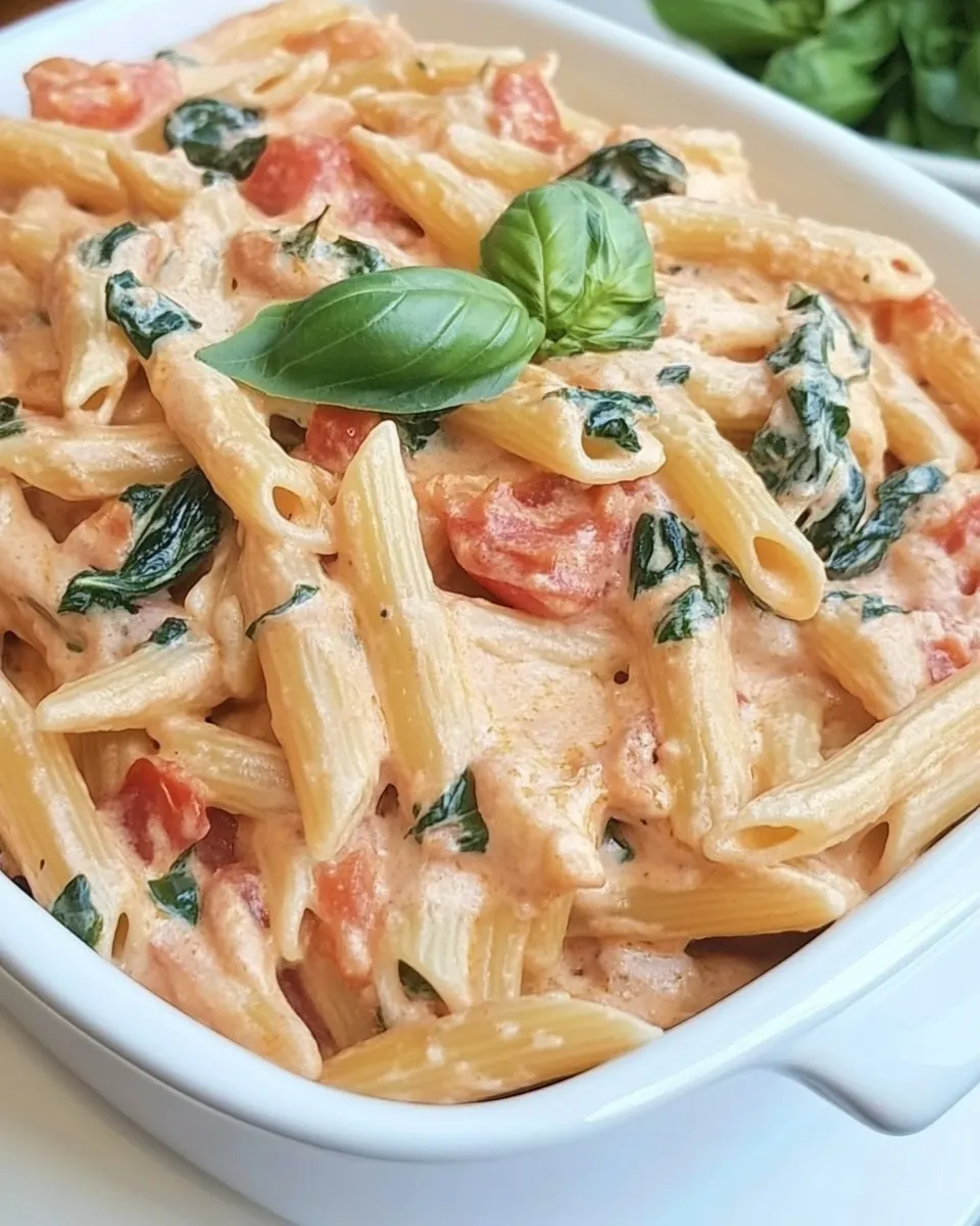 Creamy Tomato and Basil Pasta