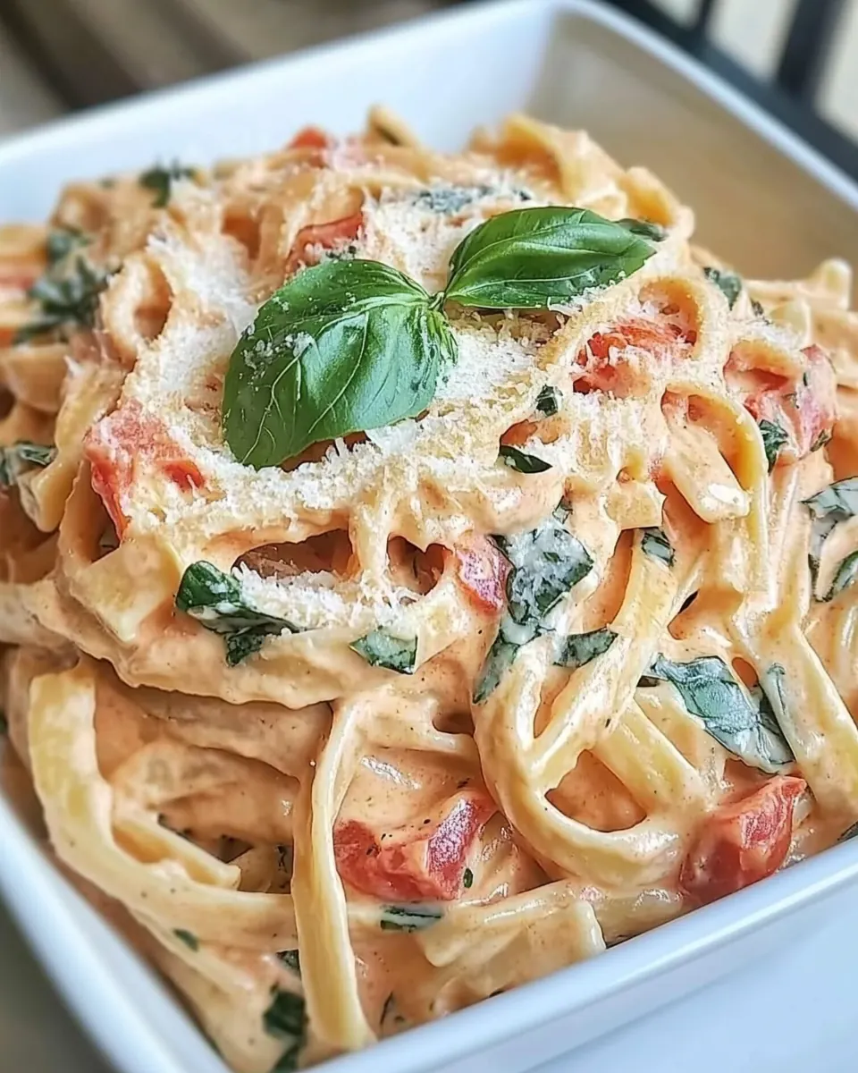 Creamy Tomato and Basil Pasta