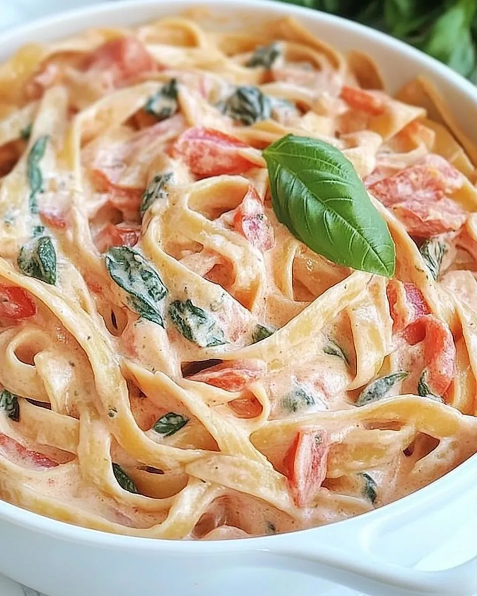 Creamy Tomato and Basil Pasta