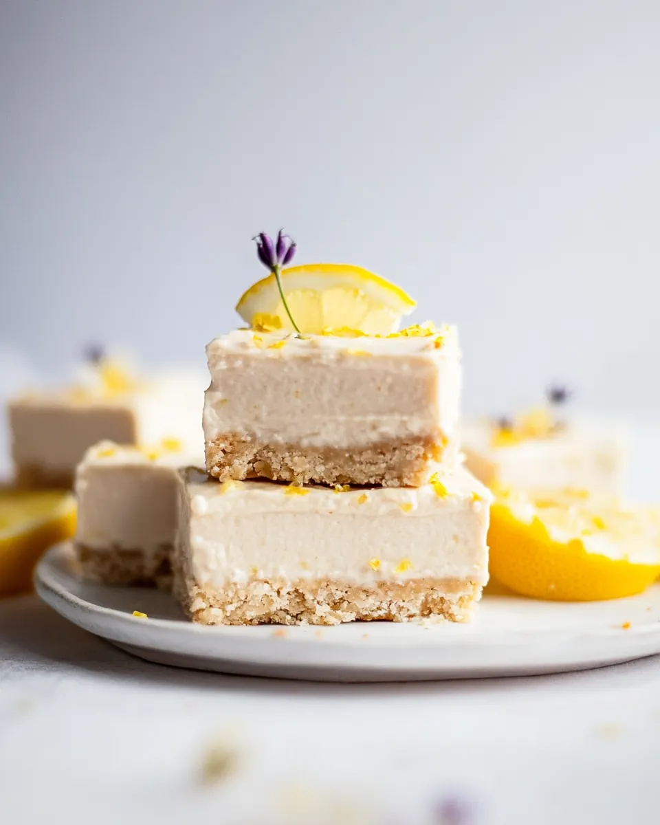 Creamy Vegan Lemon Bars