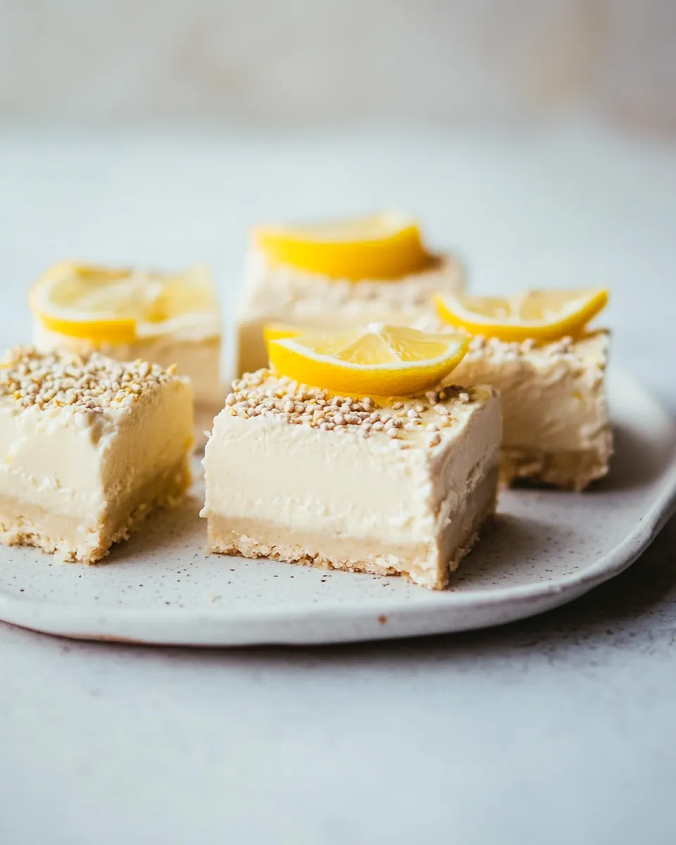 Creamy Vegan Lemon Bars