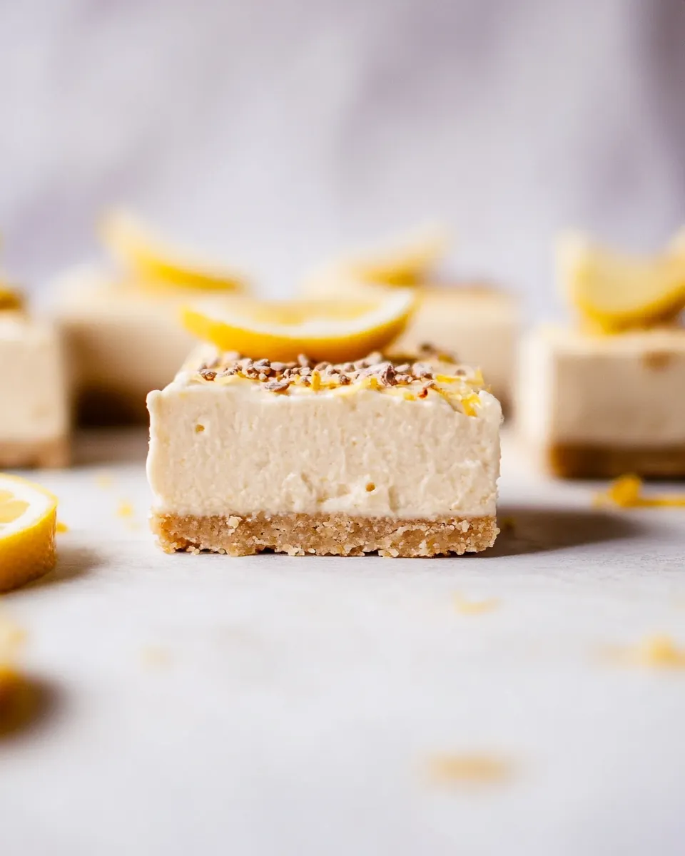 Creamy Vegan Lemon Bars