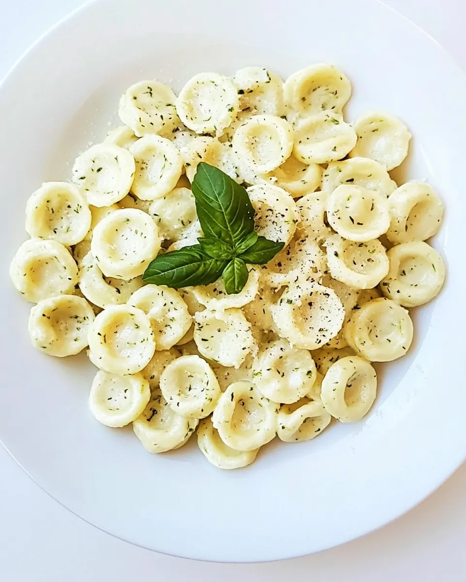 Creamy Zucchini Orecchiette