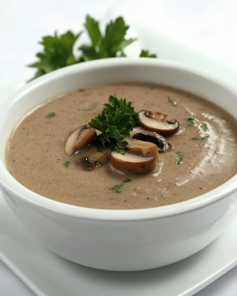 Cremini Mushroom Soup