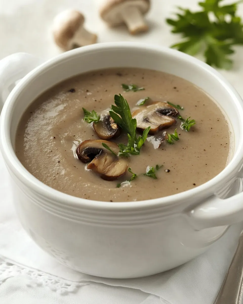 Cremini Mushroom Soup