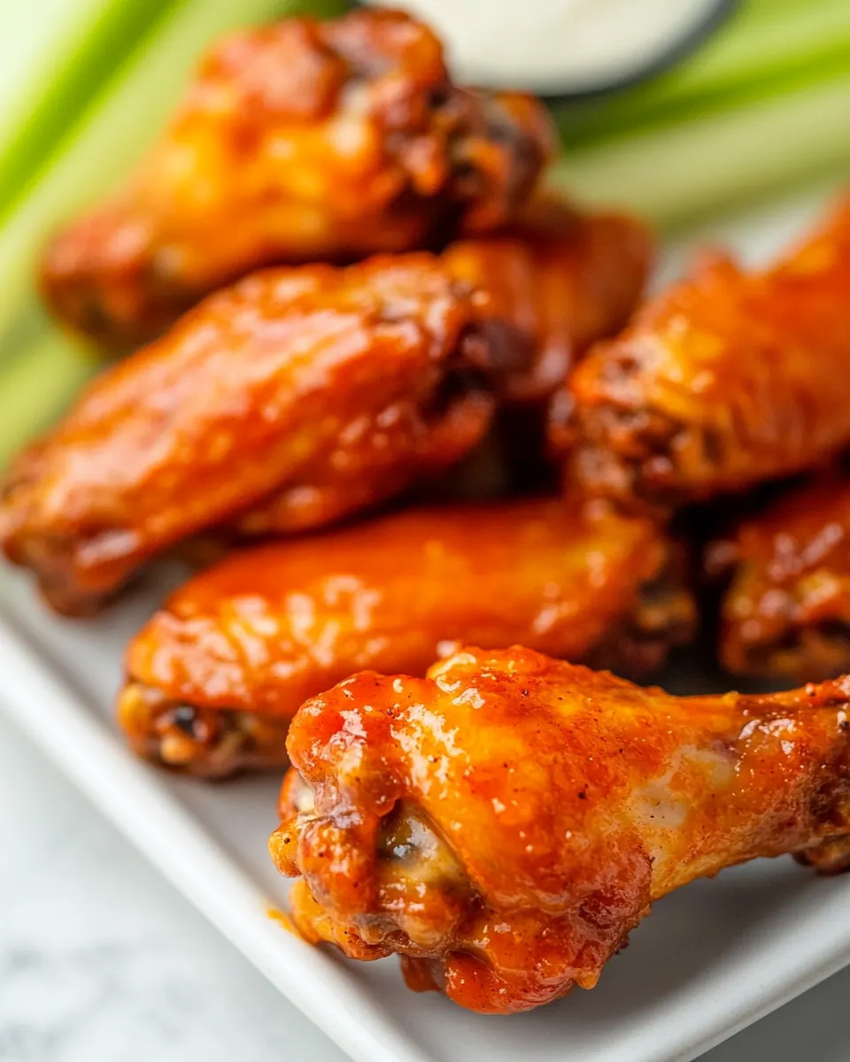 Crispy Baked Buffalo Chicken Wings