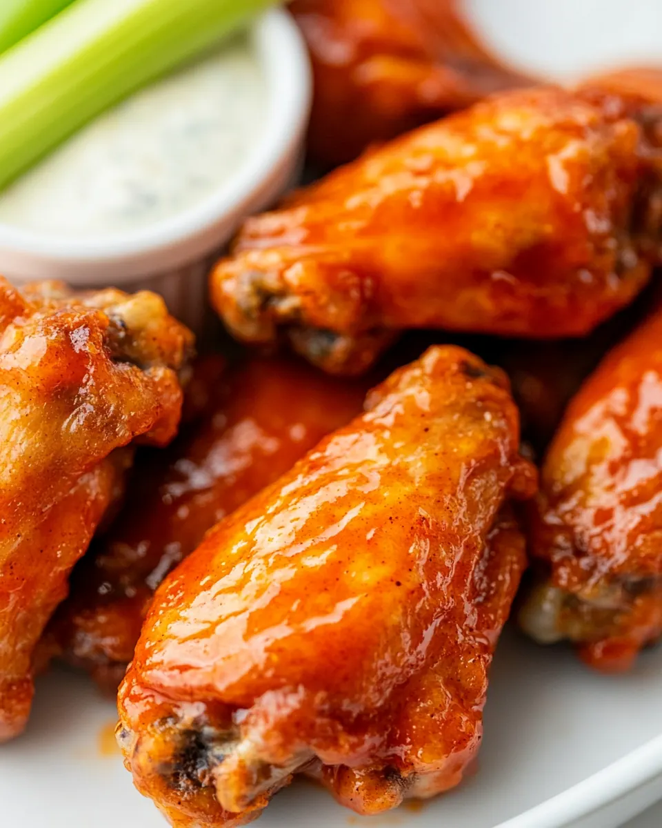 Crispy Baked Buffalo Chicken Wings