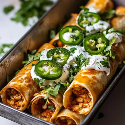 Crispy Jalapeño Cream Cheese Buffalo Cauliflower Taquitos