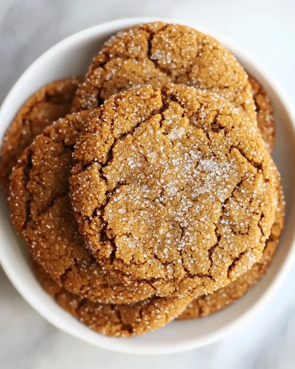 Crispy Molasses Cookies