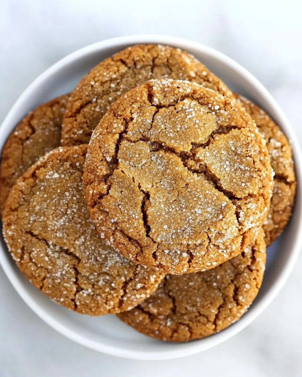 Crispy Molasses Cookies