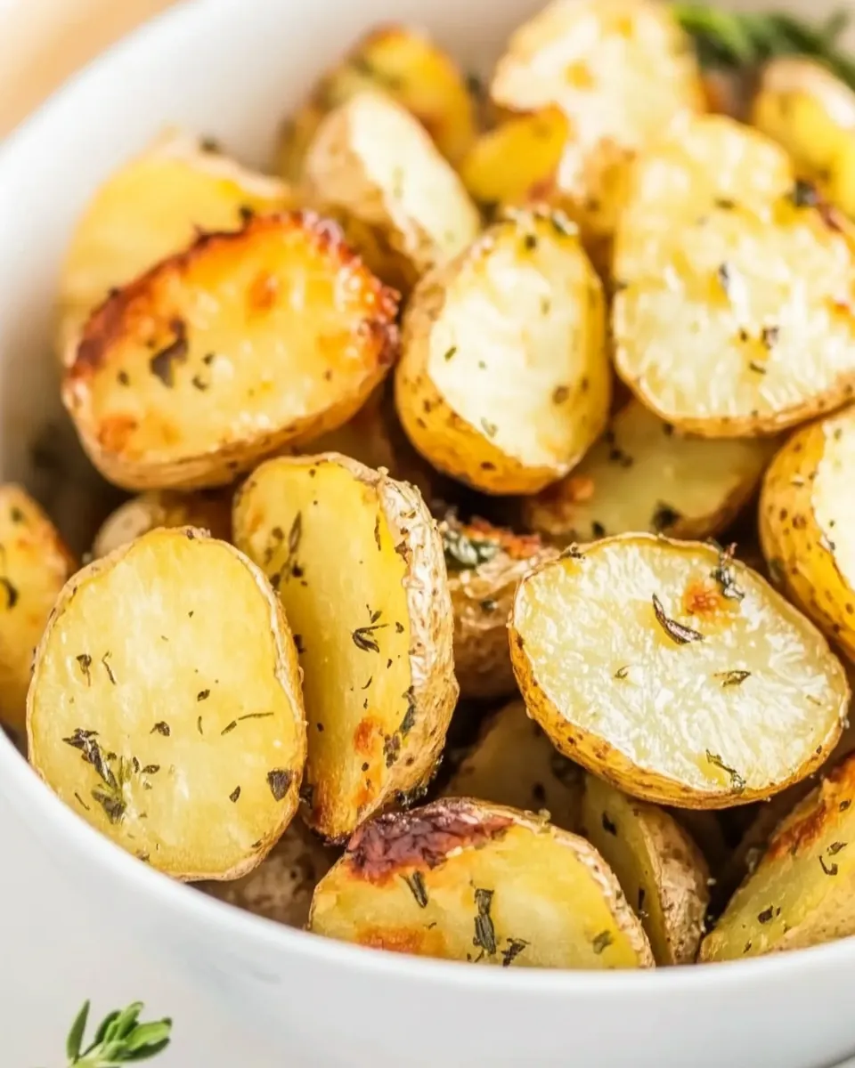 Crispy Oven Roasted Baby Potatoes