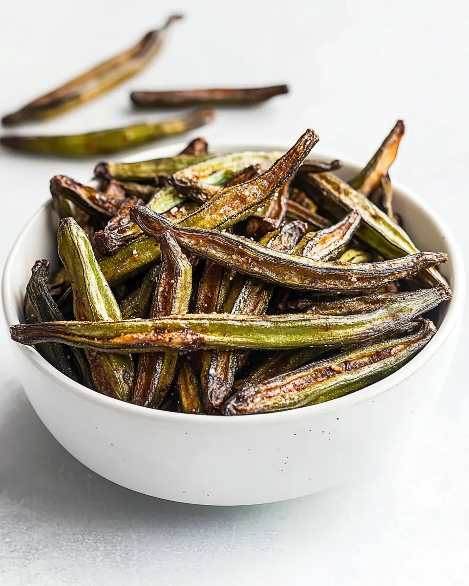 Crispy Oven Roasted Okra