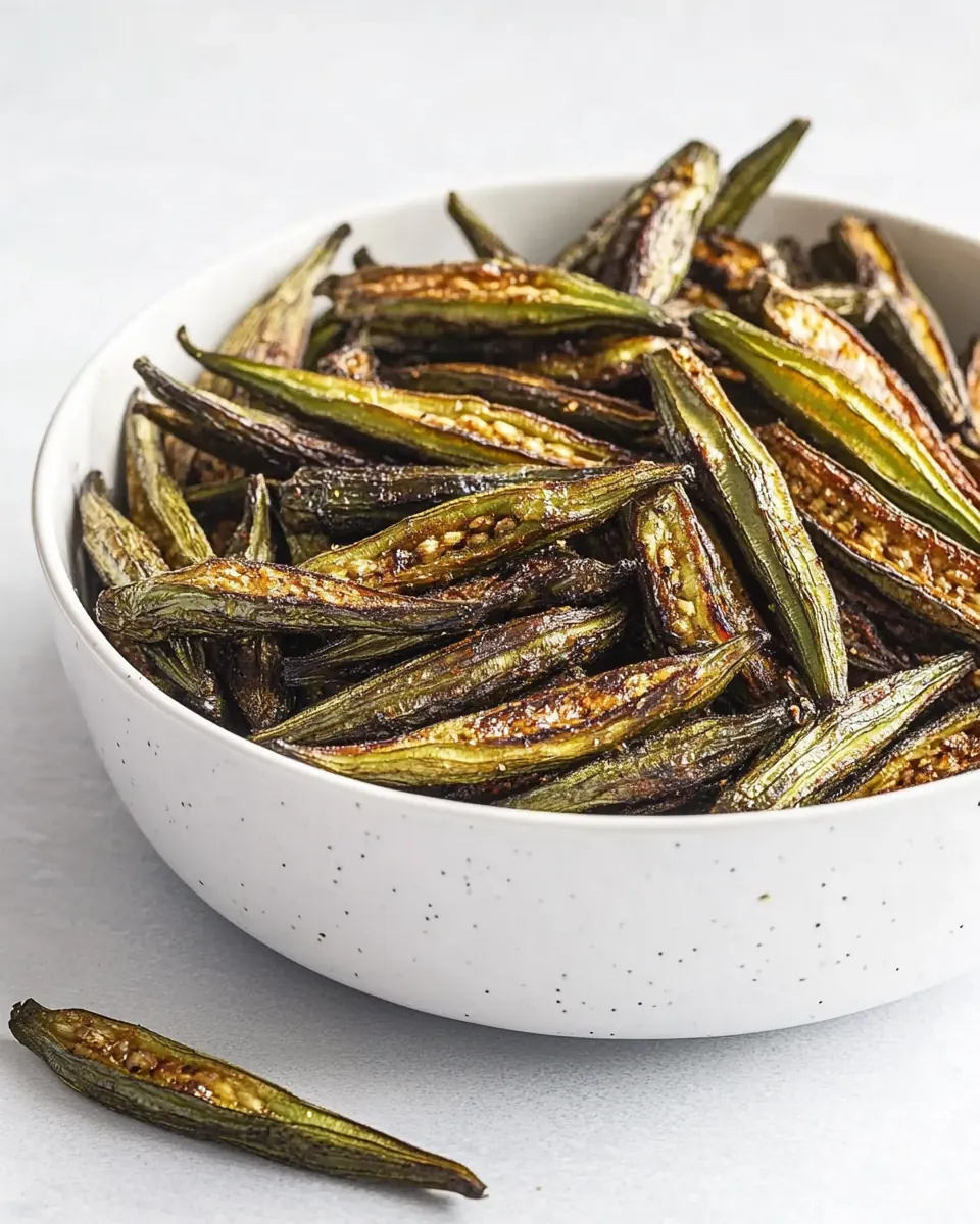 Crispy Oven Roasted Okra