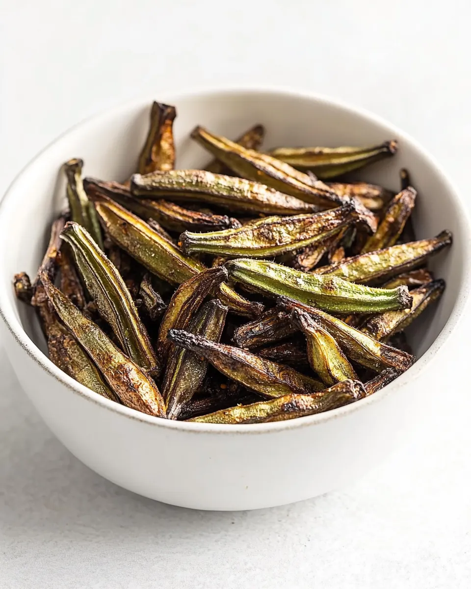 Crispy Oven Roasted Okra