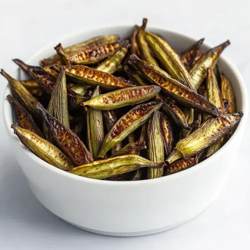 Crispy Oven Roasted Okra