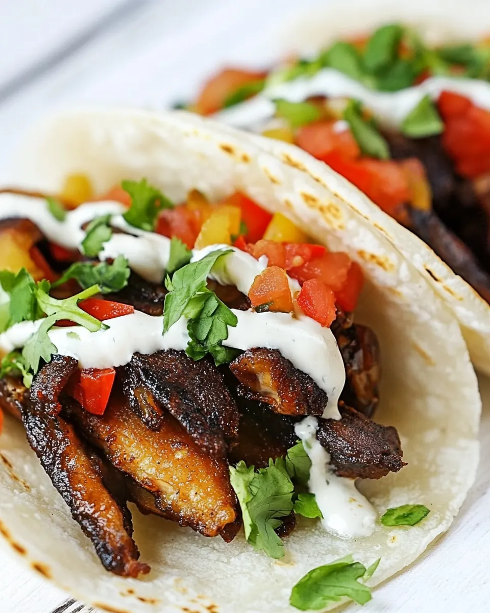 Crispy Oyster Mushroom Tacos