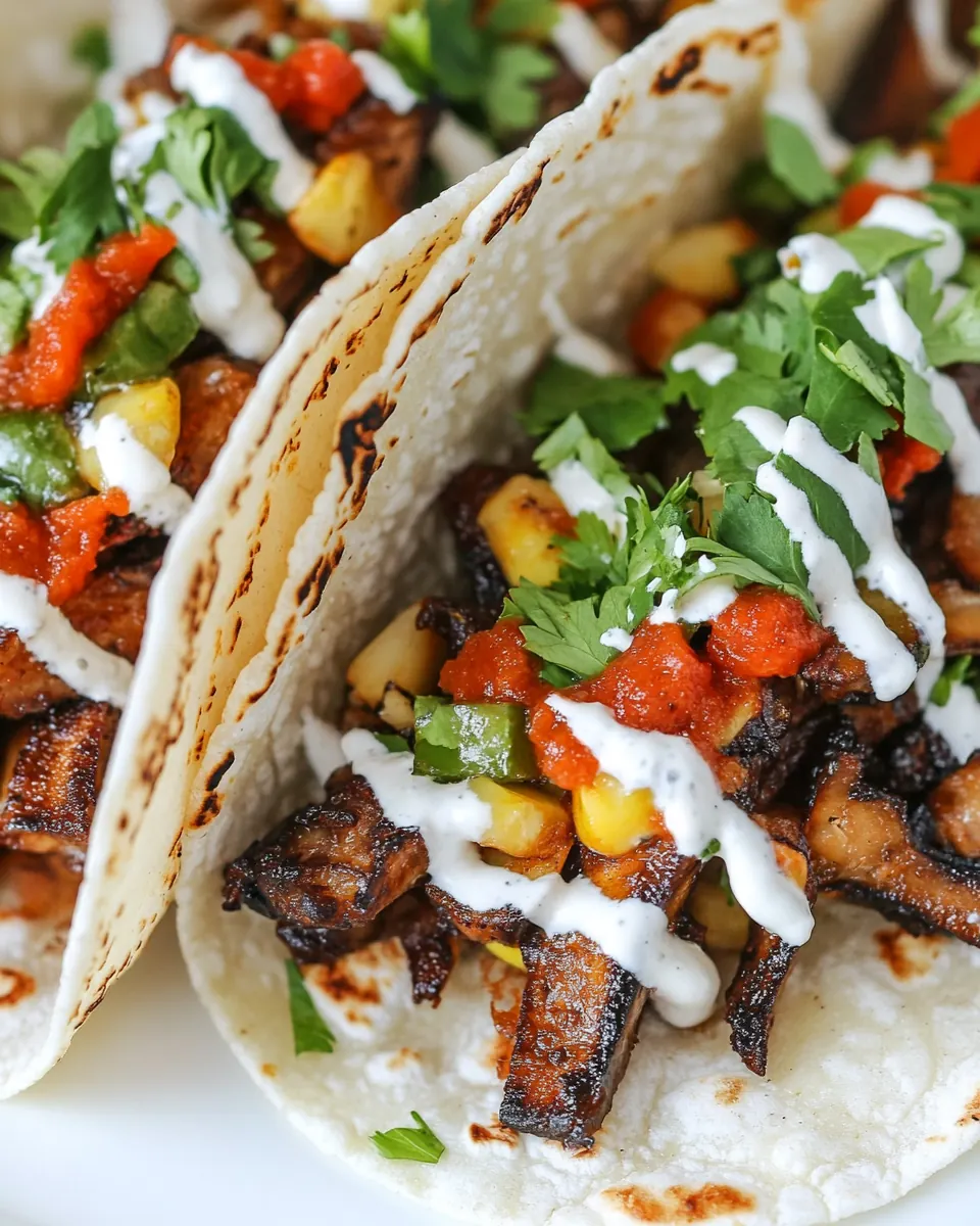 Crispy Oyster Mushroom Tacos