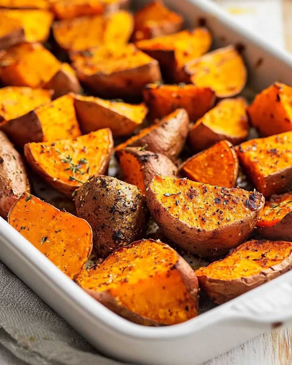 Crispy Roasted Sweet Potatoes