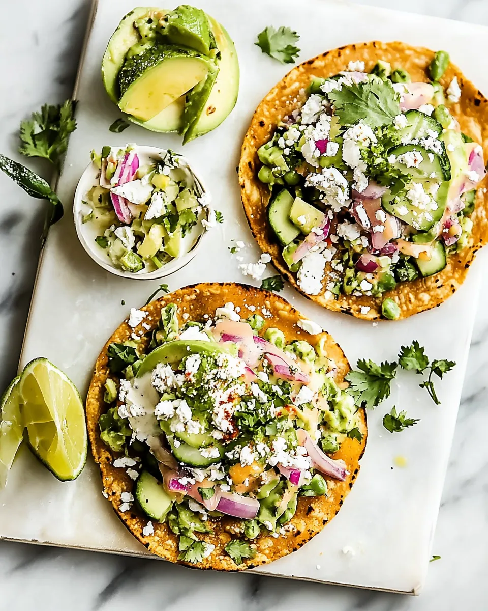 Crispy Southwestern Salad Tostadas