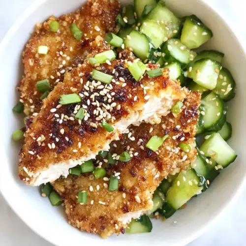 Crispy Togarashi Chicken with Sesame Cucumber Relish