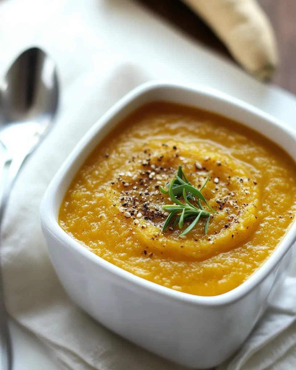 Crock Pot Butternut Squash and Parsnip Soup