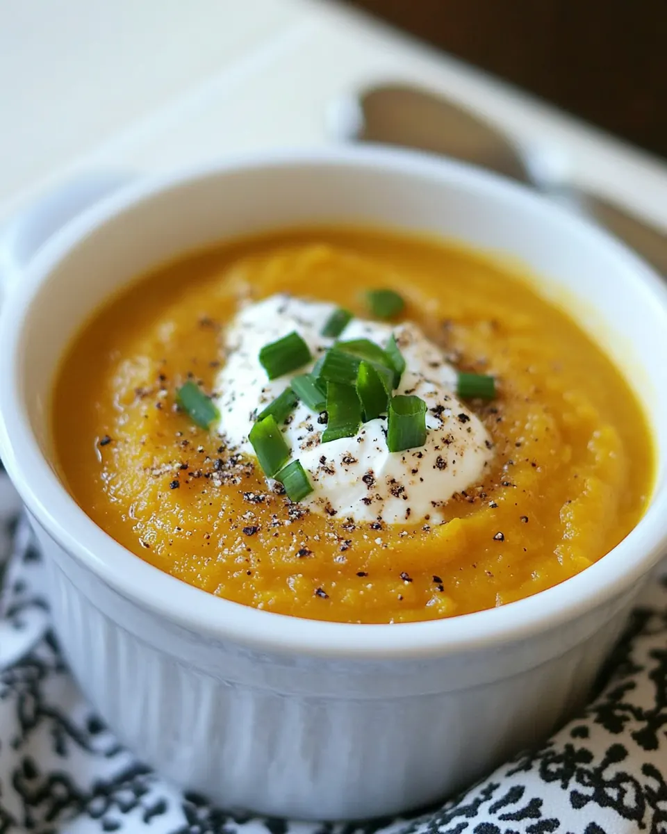 Crock Pot Butternut Squash and Parsnip Soup