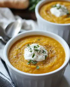 Crock Pot Butternut Squash and Parsnip Soup