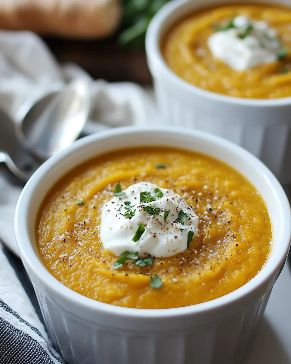 Crock Pot Butternut Squash and Parsnip Soup
