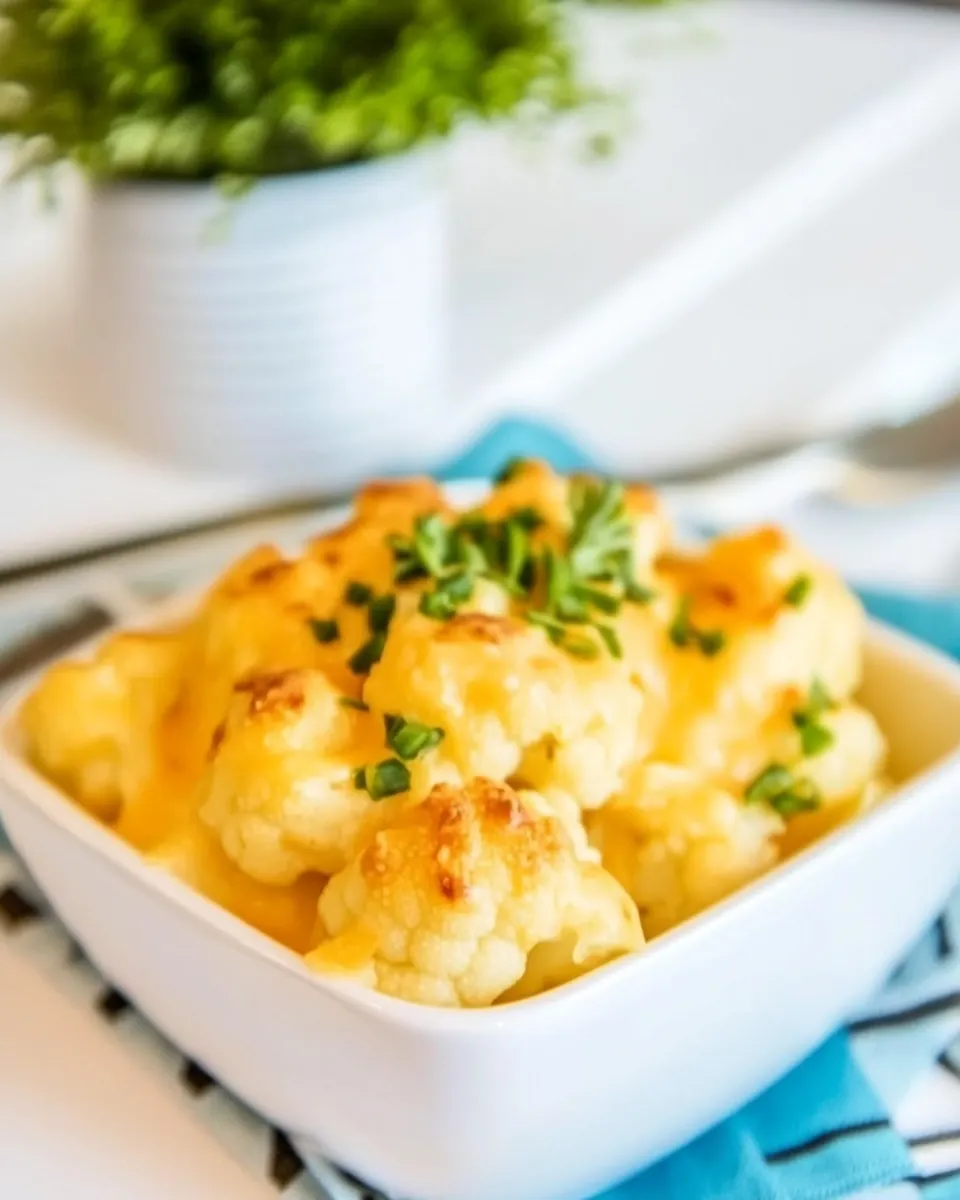Crock Pot Cauliflower and Cheese