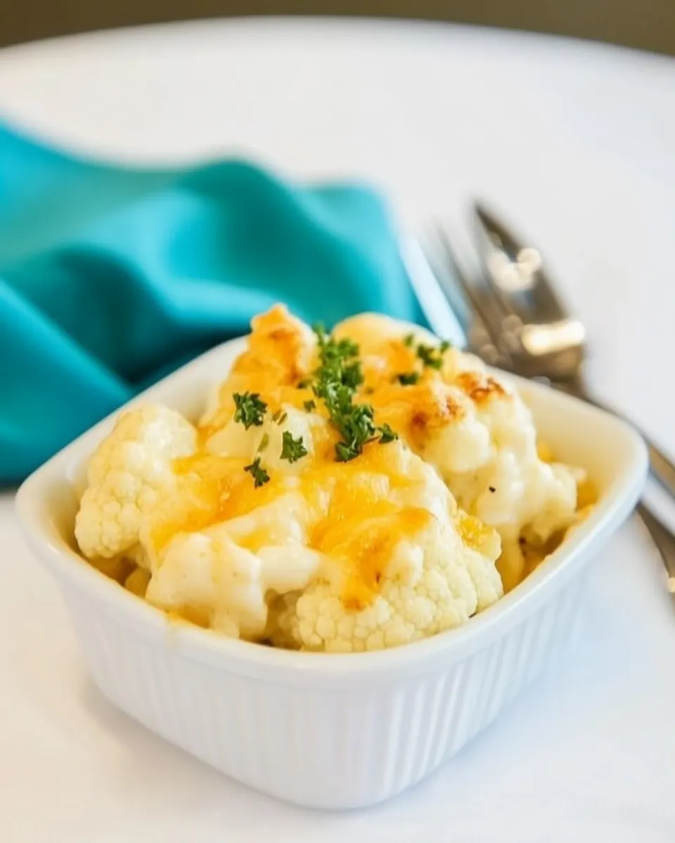 Crock Pot Cauliflower and Cheese