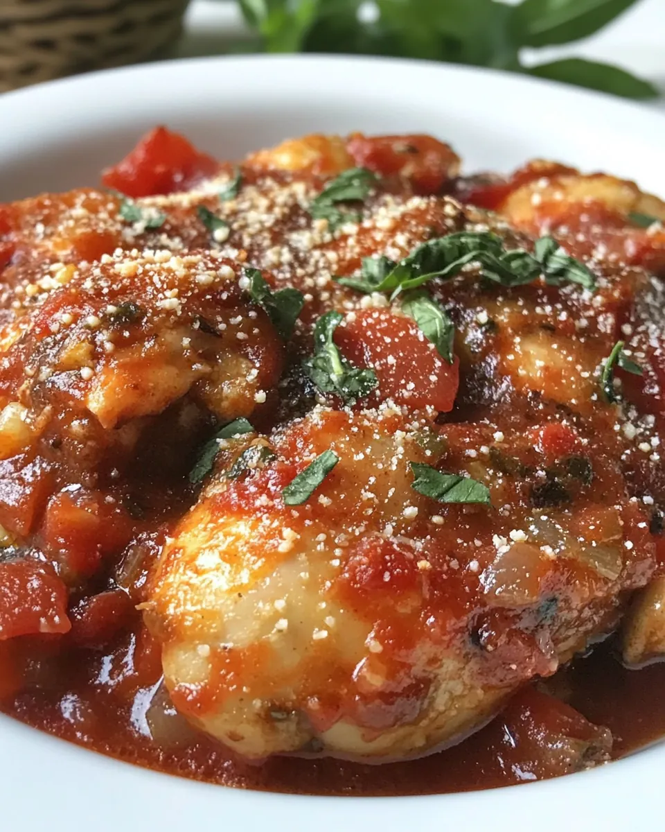 Crock Pot Chicken Cacciatore